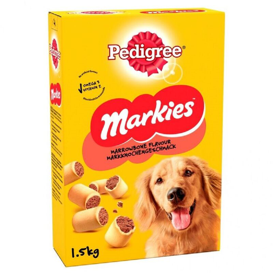 Pedigree - Markies Dog Treat (1.5kg) (Cream/Brown) - Cream/Brown