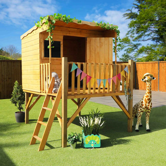 Pent Style Playhouse With Tower