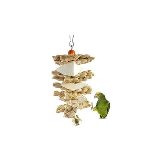 Cuttlefish Bone Calcium Chain Parrot Chew Toy Parrot Chew Toy Bird Chew Toy Parrot Bird Toy Wooden Bone Parrot