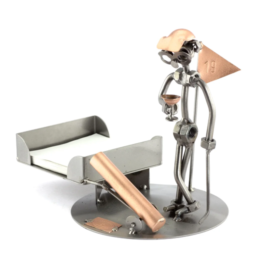 Golf Office Decoration Screw Man Desk Organiser
