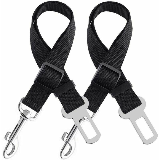 Adjustable Ripstop Dog Seat Belt, Universal 2 Piece Dog Car Seat Harness