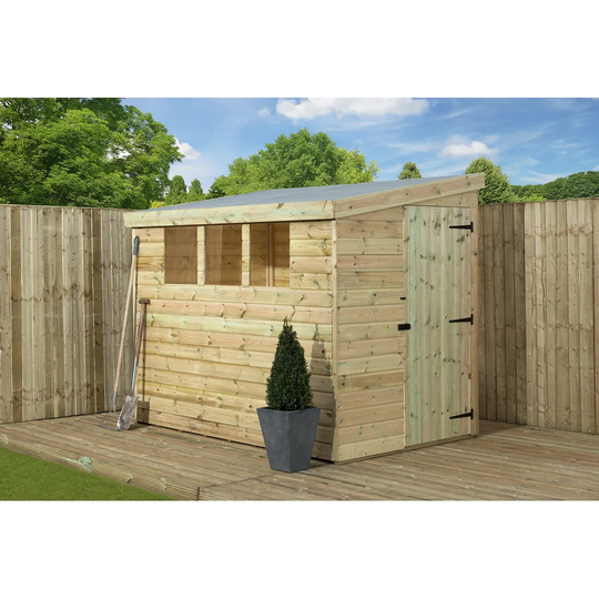 Bremer 7 Ft. W x 7 Ft. D Shiplap Pent Wooden Shed