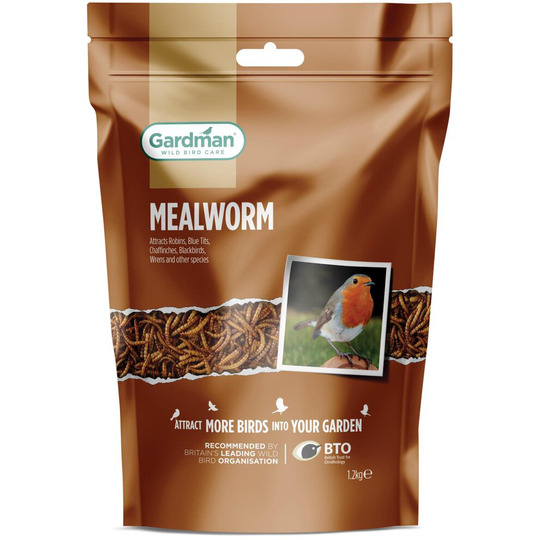 Gardman Mealworm Pouch 1.2kg + 25%