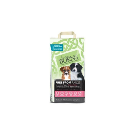 Free From Puppy Duck & Potato Food (2kg) (May Vary) - May Vary - Burns