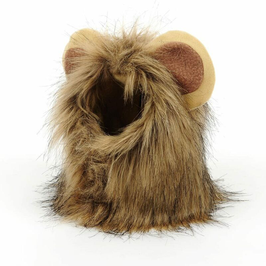 Lion's Mane Costume Cat Pet Wigs With Ears Cute Funny Dog Headdress For Holiday Cosplay Party