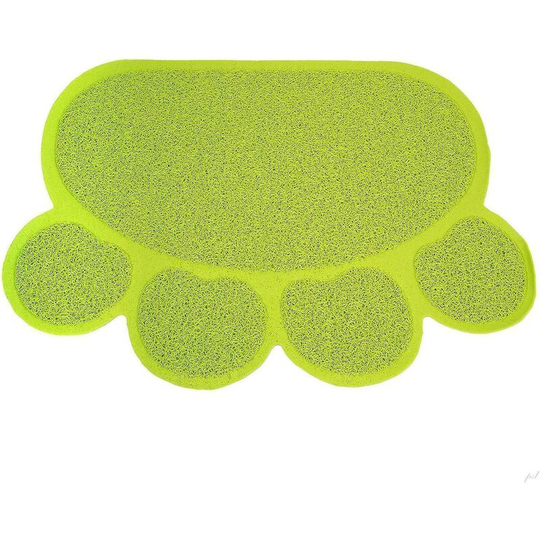 Litter Box Mat, Cat Litter Mat Dish Food Feeding Bowl Cleaning Mat 30 * 40cm (green) Thsinde
