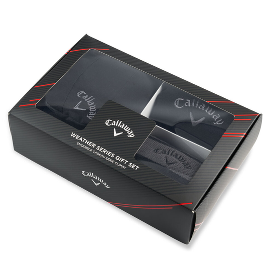 Callaway Mens Winter Beanie Hat Mittens Snood Golf Gift Pack
