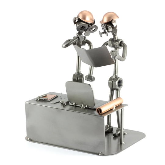 Engineer 2 Persons Screw Man Rasberry