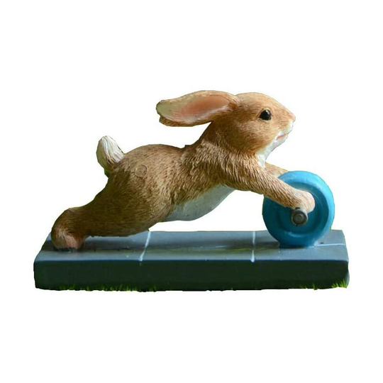 Exercise Garden Fairy Figurine- Fit Rabbit