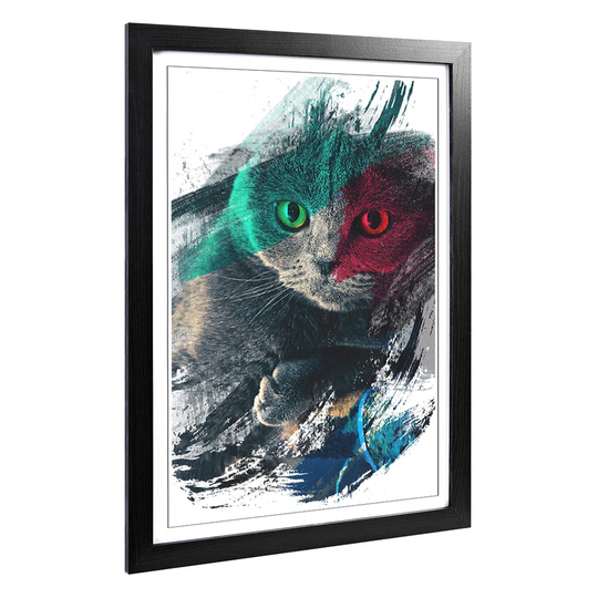 'Scottish Fold Cat' Framed Art Print