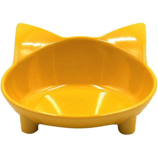 Shallow Cat Bowl Flat Mouth Cat Bowl Kitten Cat Bowl Non-slip Water Melamine Bowl