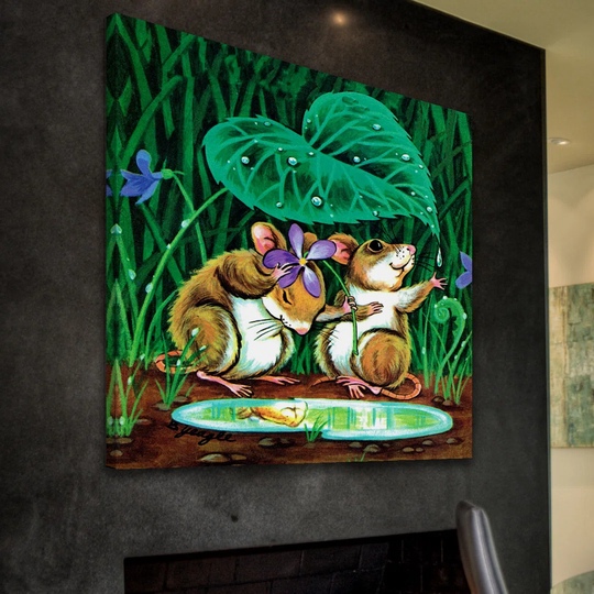 Sweet Mouses Canvas Art