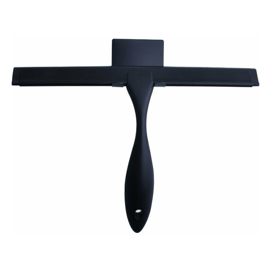 Shower Squeegee for Bathroom Glass Shower Doors 28cm Silicone Squeegee No Drill, for Mirror, Windshield, with Adhesive Hook, Non-Slip Handle (Pack of