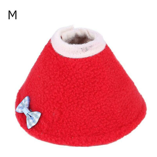 Bird Cloak Parrot Protection Cone Neck Recovery Collar Birds Elizabethan Collar(Red,M)