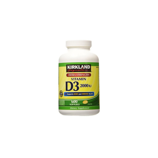 Kirkland Signature Maximum Strength Vitamin D3 50μg, 600 Capsules 20mo