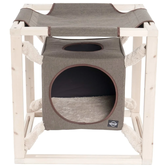 Quapas Cat Bed with Hammock Catcube 54 x 54 x 54cm