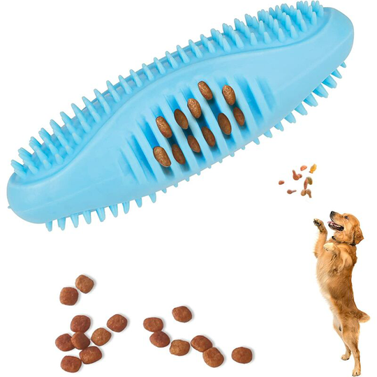 Dog Toy Toothbrush Dog Toothbrush Indestructible Chew Toy Teeth Cleaning Rugby Ball Dispenser Dental Care Large/Medium/Small Dogs