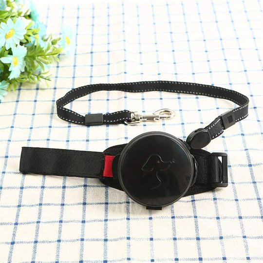 Large Retractable Dog Leash Dog Leash Retractable Wrist Style Dog Leash Extendable Leash Explosion-Proof Automatic Traction Strap Hands-Free Black