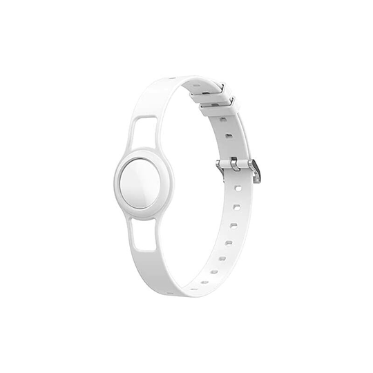 Airtag Dog Collar Protective Case for Airtags Anti-Lost Apple Airtag Holder Collar Air Tags Pet (White)