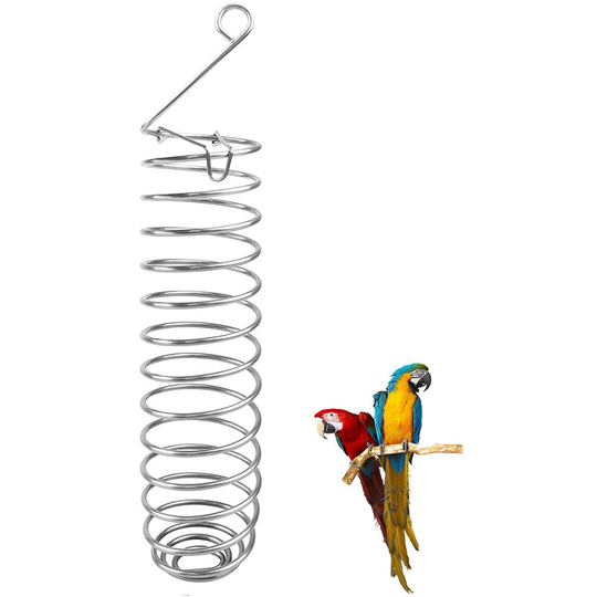 Hanging Parrot Feeder Parrot Food Baskets Bird Food Holder Stainless Steel Parrot Food for Millet co.ukuit Vegetables for Parakeets Canaries