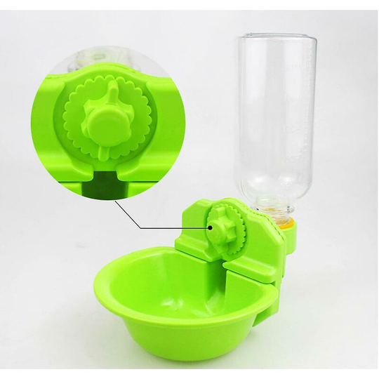 Cat Dringer Small Dog Teddy Pet Dringer Hanging Kettle Hanging Bowl Suspended Cage Bassin Dog Cage Bowl-green, Small Size - Thsinde