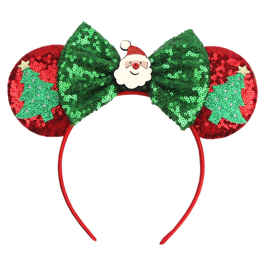 Ilovemilan - Headband Hair Hoop For Girls, Glitter Hair Bands Hair Accessories For Christmas Decorations Party (Style 2)