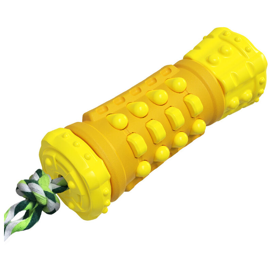 Pet-Hym Dog Chew Toys, Indestructible, Interactive Dog Bone Toy, Convex Design Helps Clean Teeth, Made with Non-toxic Natural Rubber