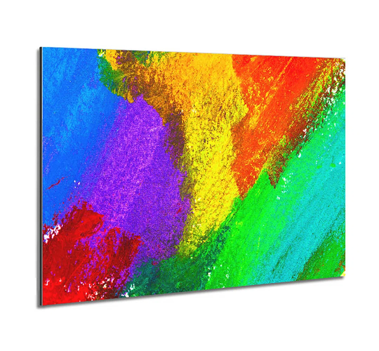 Multicoloured Powders Metal Print