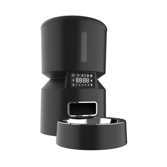 Deckon - Automatic Cat Feeder, 4L Automatic Cat Feeder with Timer Function with Stainless Steel Bowl