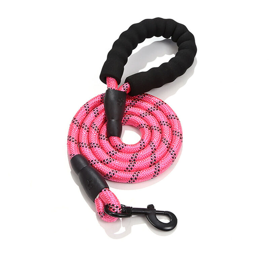 Pet leash, reflective dog leash 1.5m*1.2cm pink - Muff