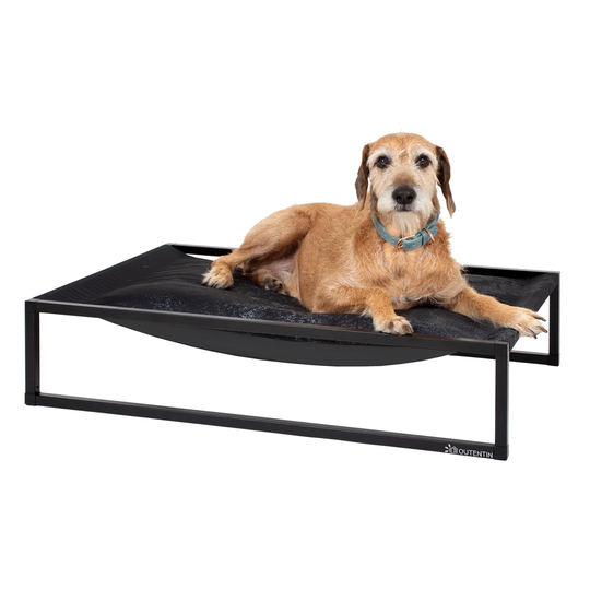 Mallorca Cot in Black/Silver