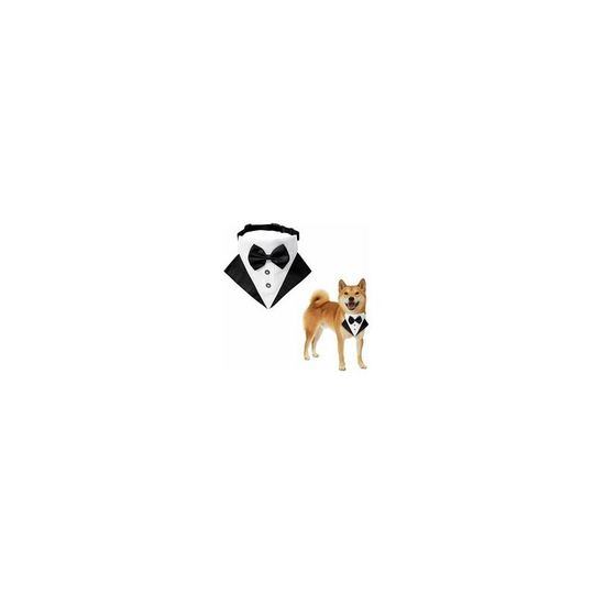 Dog Tuxedo Bandana Collar, 1 Piece Adjustable For Medium And Large Dog