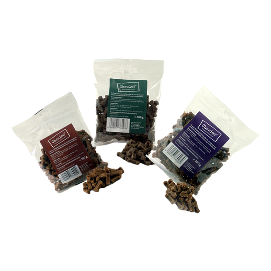 Chewies Bone Treats (Semi-Moist) Mixed Pack 3 x 200g - Beef, Tripe & Chicken