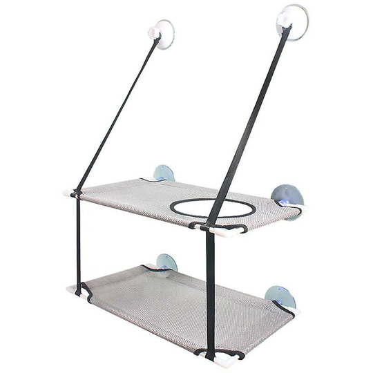 Cat Hammock Window Seat Space Saving Window Mount Cat Bed Durable Safety Cat Perch with Suction Cups
