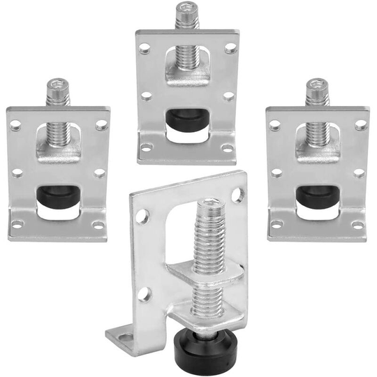 4 Pcs Heavy Duty Leveling Feet, Furniture Leveling Feet Adjustable Feet for Workbench Baseboard Adjustable Brackets for Furniture,Table, Sofa,