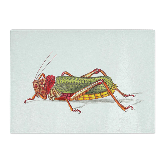 Tempered Glass Granulated Locust by George Shaw Chopping Board