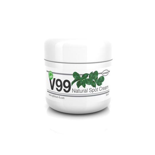 V99 Natural Spot Cream Treatment for Blackheads Sebum Control Milia Blemishes Oily Skin Antibacterial Retinol Like Effects - 50 grams