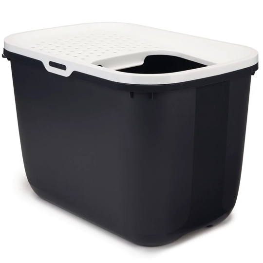 Savic Litter Box with Top Entry Hop In Anthracite