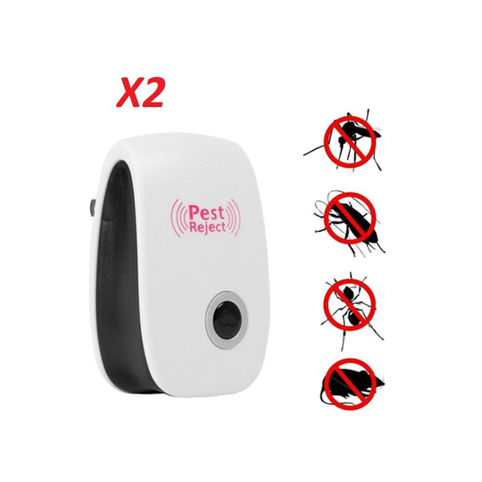 (2 unit pak) Electronic Pest Repeller Anti Mosquito Bug Insect UK plug