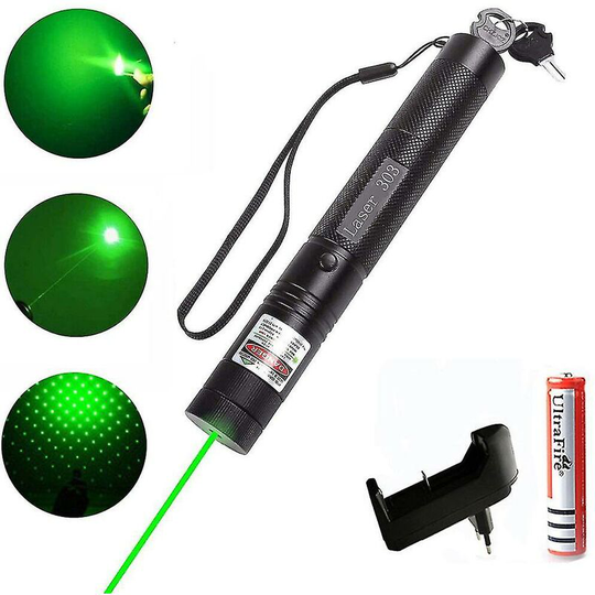 Laser Pointers 10000m 532nm Green Laser Sight High Power Laser Pointer Adjustable Focus Laser 303 No charger No Battery_ Thsinde