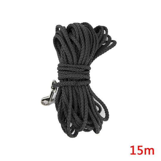 (Black) Dog Training Long Line Recall Walking 15M