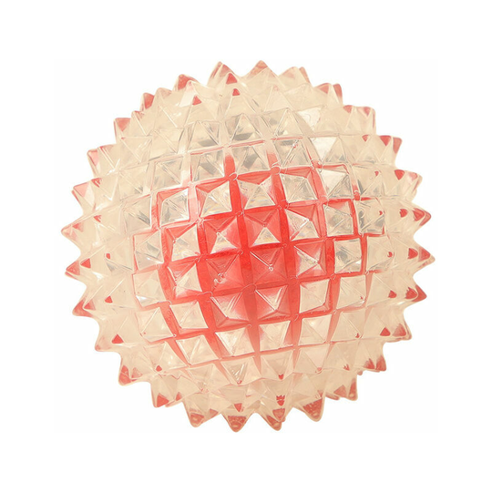 Biting Toy for Medium Large Dogs Expandable BiteLight Up Dog Ball Resistant BallRed