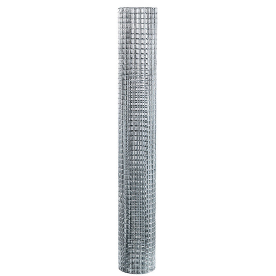 Wire Mesh Roll, 15 x 0.9M Welded Wire Mesh, Fencing Dipped Galvanized Netting for Chicken Coop Rabbit Snake (Silver)