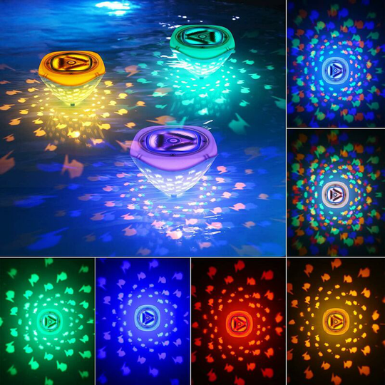 Floating Pool Light, Waterproof Pool, Submersible Pool Multicolor Light