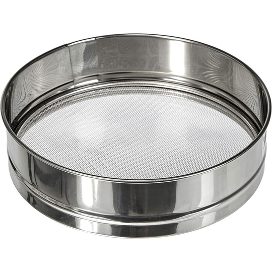 Flour Sieve - Pastry Sieve Grid, Fine, Medium or Coarse - Stainless Steel, ø 20cm