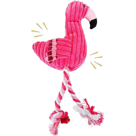 Squeaky Plush Dog Toy, Interactive Stuffed Dog Chew Toys with Squeaker, Durable Pet Toy for Small Medium Chewer with Cute Shape, Boredom Reducing