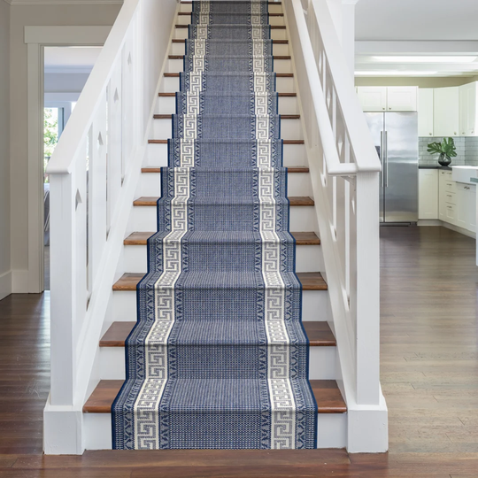 Annalee Stair Looped Blue Rug