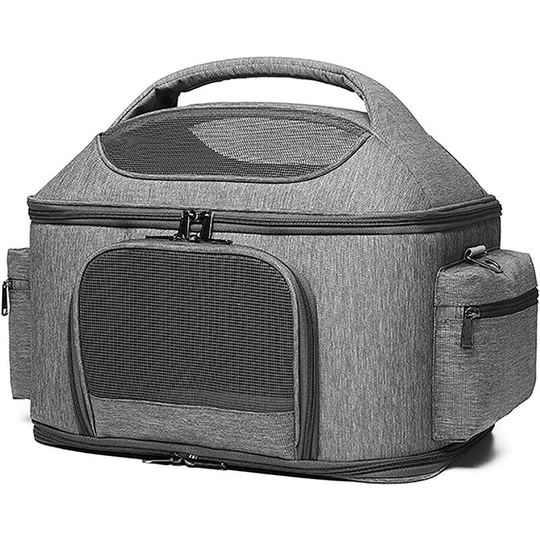 Pet Carrier - Tote Bag for Cats and Dogs - Airline Approved - Car Seat Carrier (Gray)