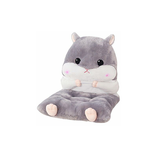 Qersta - Siamese Chair Cushion Warm Siamese Cushion Seat Detachable Chair Pads Thick Soft Cute Hamster Pattern Cushion Outdoor Garden Armchair Office