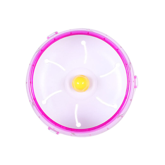 FVO - Hamster Exercise Wheel, 14cm Silent Jogging Exercise Toy Hamster Cage Accessory for Dwarf Hamster Gold Silk Shih Tzu Bear (14cm Blue ed Pink)